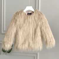 girls fur coat jacket cotton%c2%a0outwear overcoat 2022 solid warm thicken plus velvet winter autumn teenager fuzzy childrens clothi