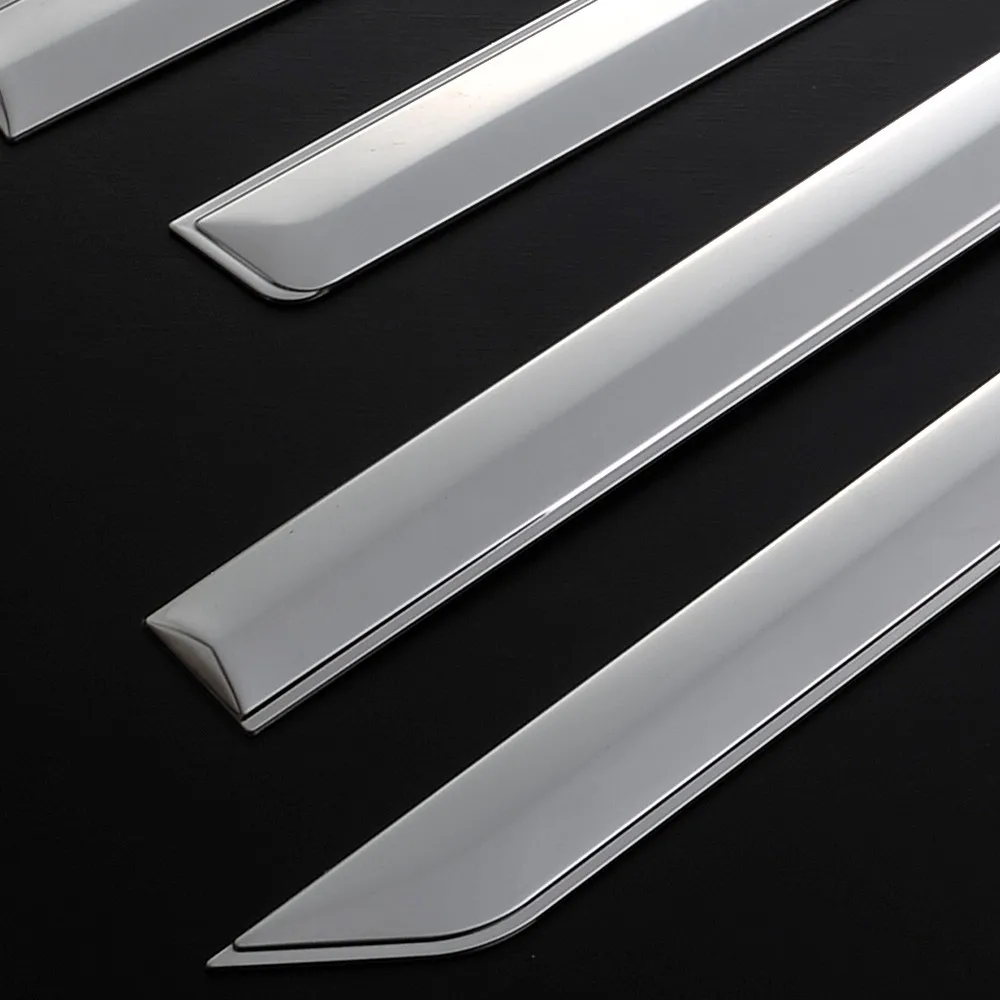 JY 4 шт. SUS304 нержавеющая сталь дверь боковая Нижняя отделка крышка автомобильный