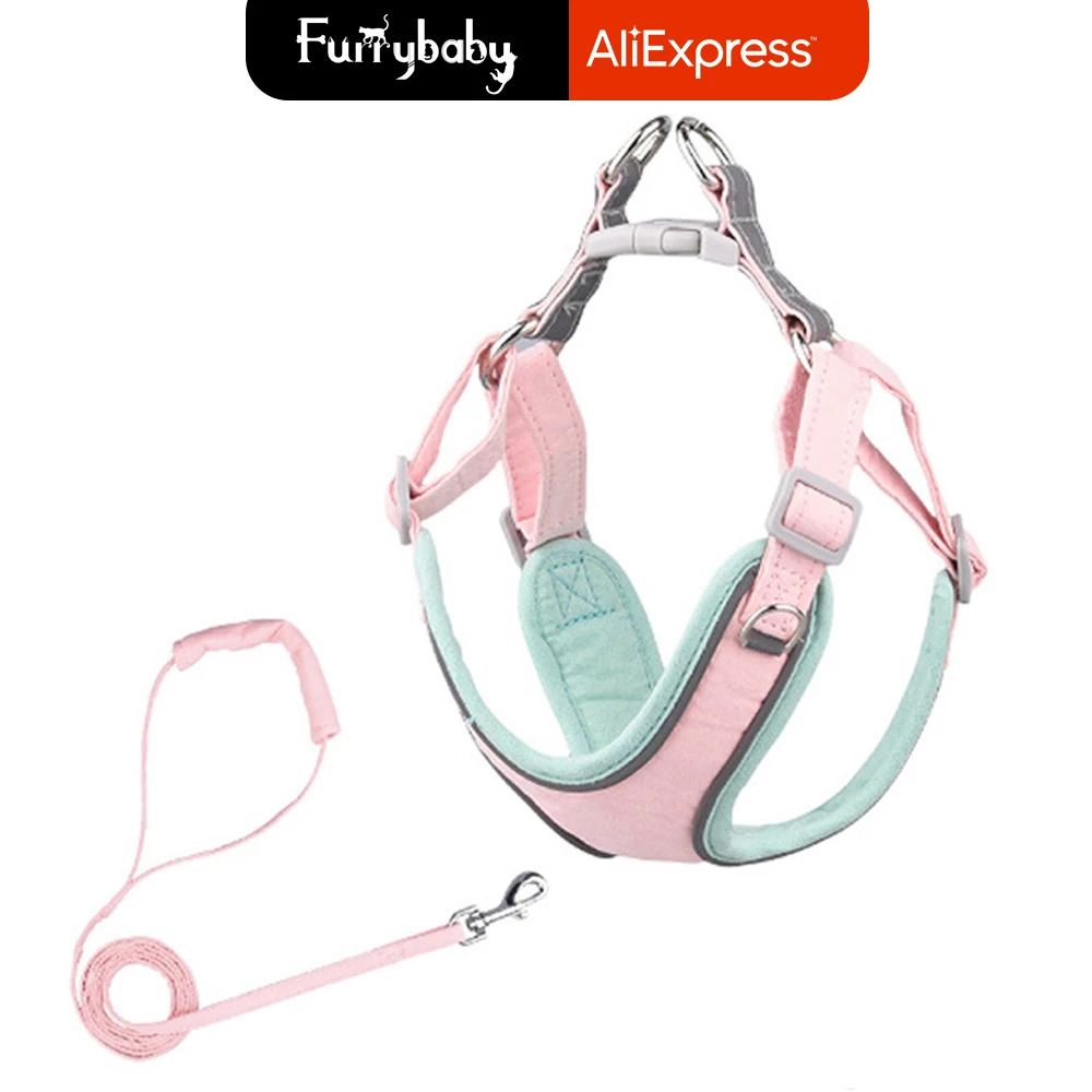 Регулируемая шлейка для собак малого и среднего размера не тянет - Цена: 449.24