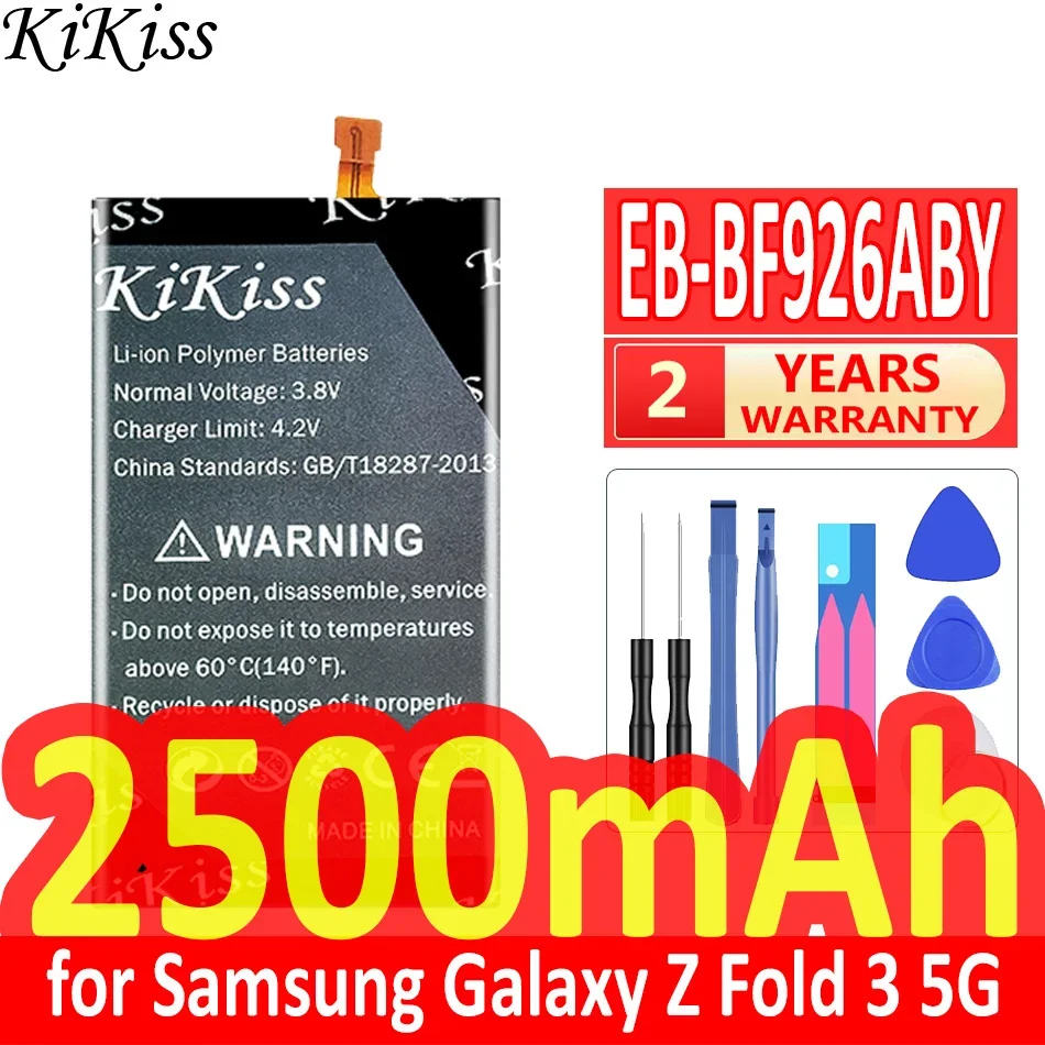 Мощный аккумулятор KiKiss 2500 мАч/2700 мАч EB-BF926ABY EB-BF927ABY для Samsung Galaxy Z Fold 3 Fold3 5G