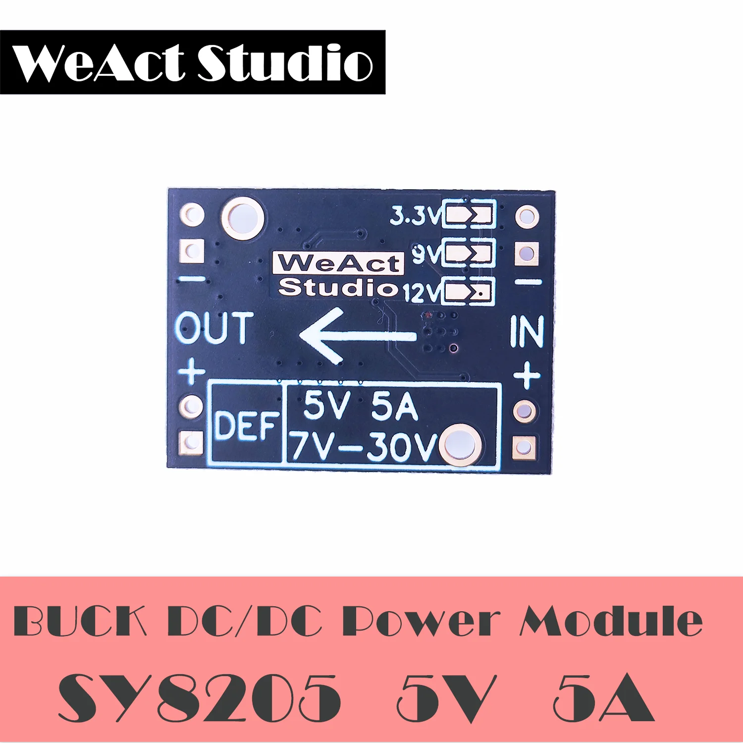 WeAct SY8205 Понижающий модуль 3 В 5 9 12 Сильноточный питания Привод рулевого механизма