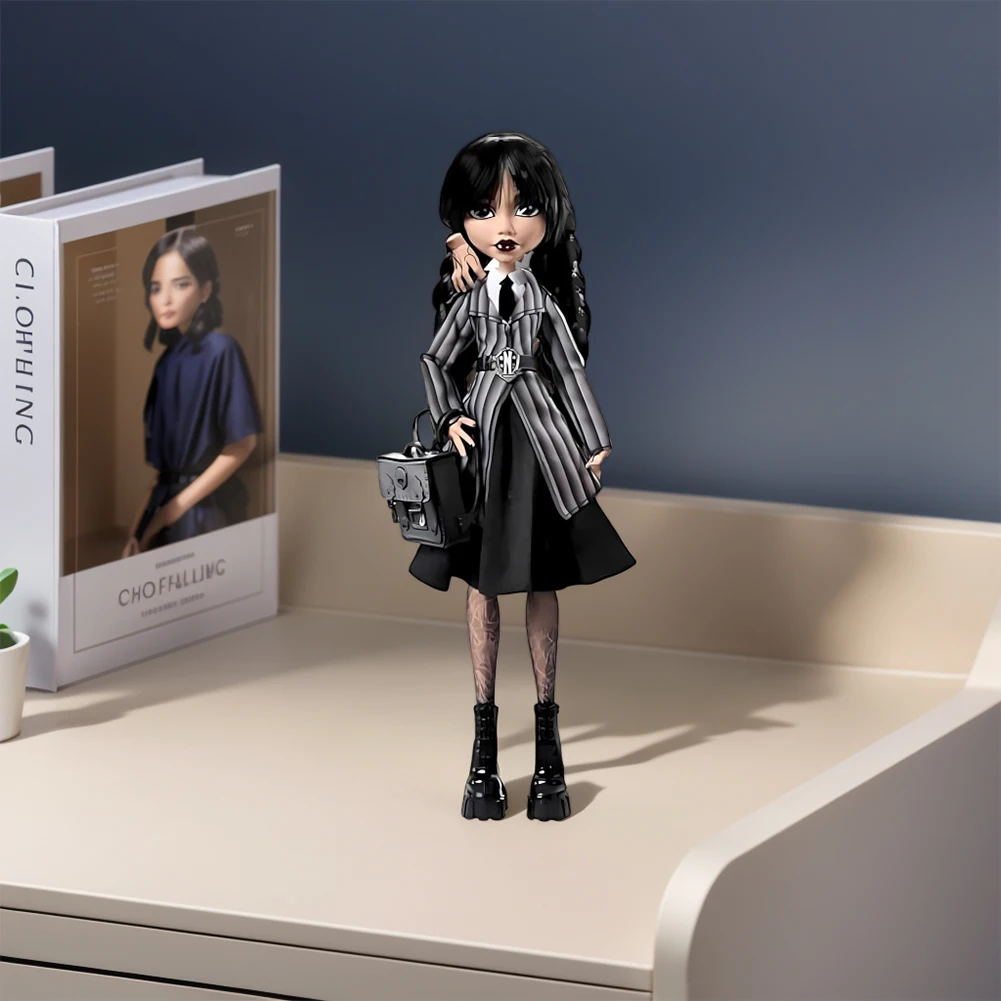 Черное Платье 25 См Фигурка Девушки В Стиле Аниме Украшение Для Рабочего Стола