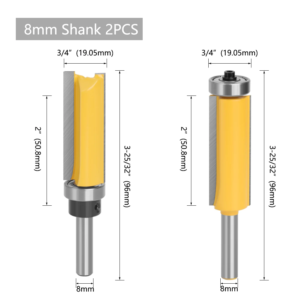 

LAVIE фреза 8 мм с подшипниками для деревообработки MC02214