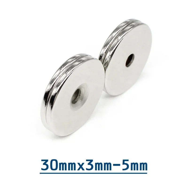 1/2/5/10/15/20/30 шт. 30 х3-5 круглые мощные магниты х3 мм отверстие 5 Х5 диск потайной