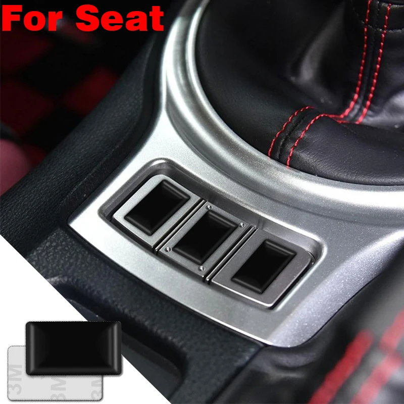 

10/50pcs Car Logo PVC Steering Wheel Window Center Control Button Shape Sticker for Seat FR Leon Mk3 Mk2 5f Lbiza Altea 6j Arona