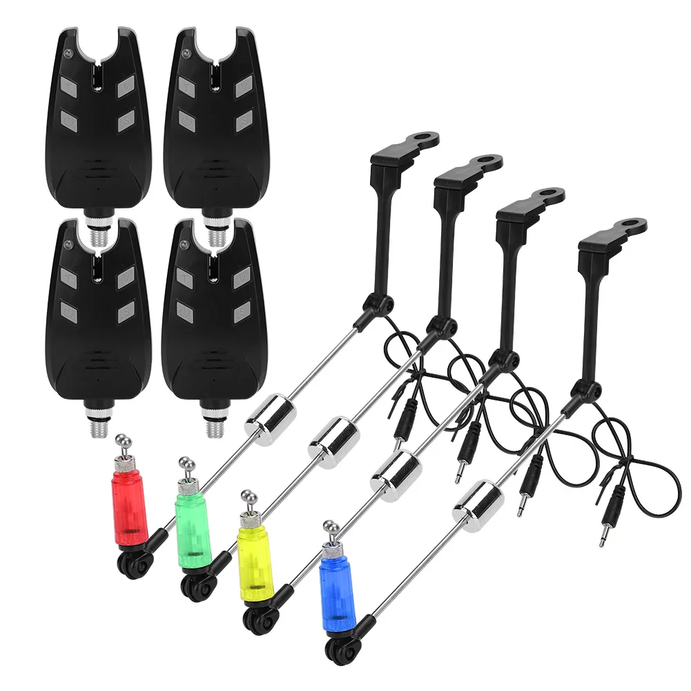 

4Set Electronic Fishing Alarm Hanger Wireless Set European Style Sea Casting Rod Accessory 4set