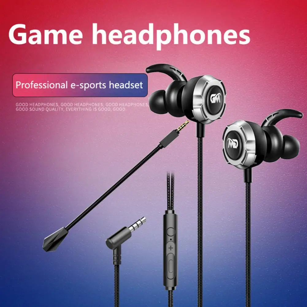 

TF-3 Wired Earphone In-ear Noise Reduction with Microphone Headphones HiFi Bass Gaming Headset for Mobile Phone