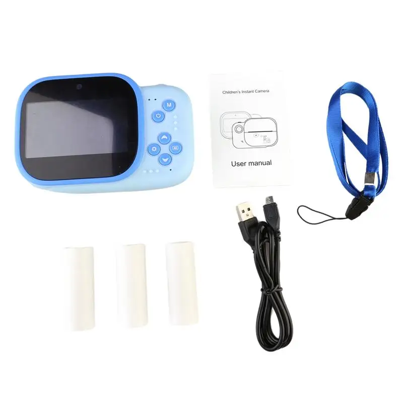 

Игрушечная камера Мгновенной Печати, портативная термопечать, игрушечная камера Мгновенной Печати, 3-дюймовый большой экран, забавная камера Мгновенной Печати в режиме реального времени