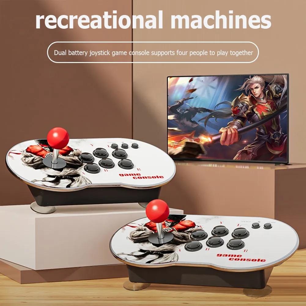 2pcs MT6 10000+ Games 4K HD Video Arcade Game Console HDMI-compatible 3D Dual Controller Joystick Game Player for PS1 Genuine