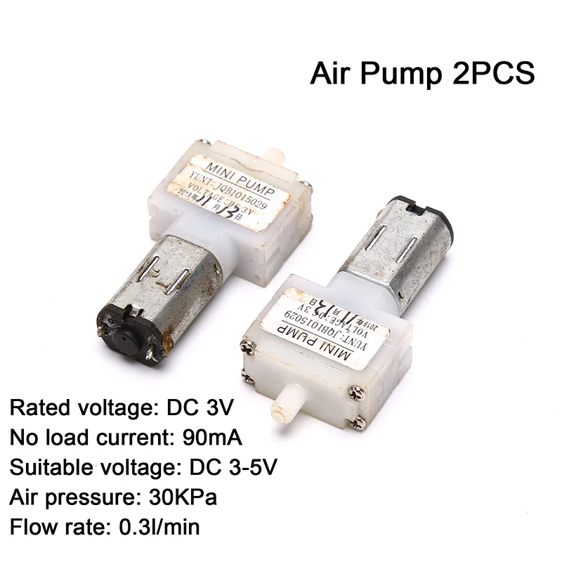 

2PCS DC 3V Micro Mini Mute Air Pump Oxygen Pump M20 DC Motor Small Air Pump