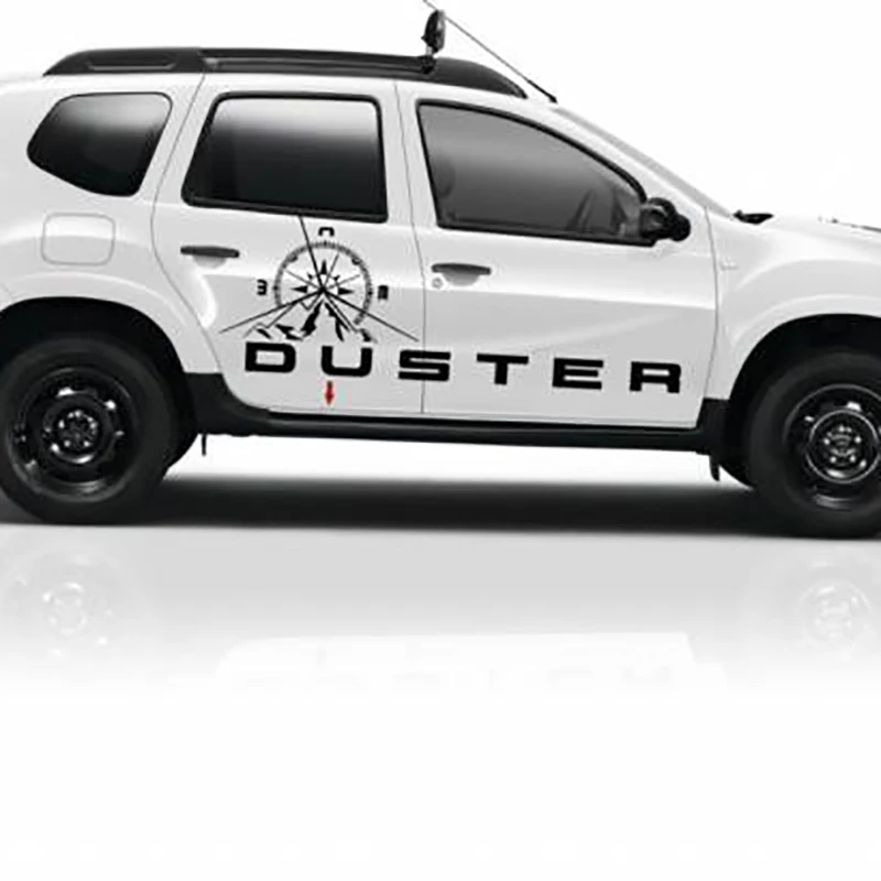 

Car Stickers For dacia duster Door Side Decor Vinyl Decal Off Road Styling Decals Compass Mountain Graphics Sticker