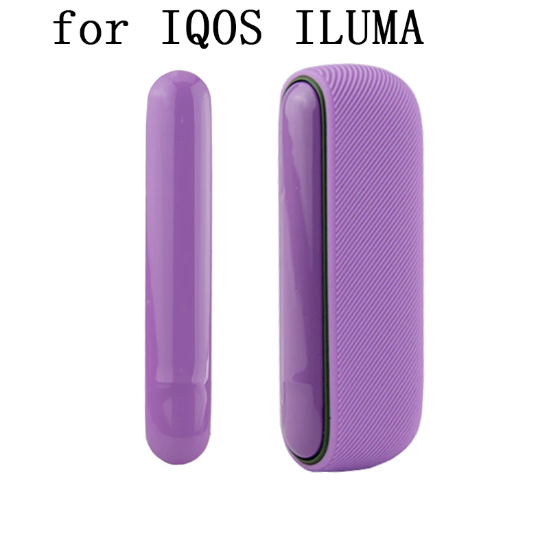 RUORUO 16 Colors Side Cover + Silicone Case for IQOS ILUMA Holder Full Shell for ICOS ILUMA Protection Accessories with 8 Colors