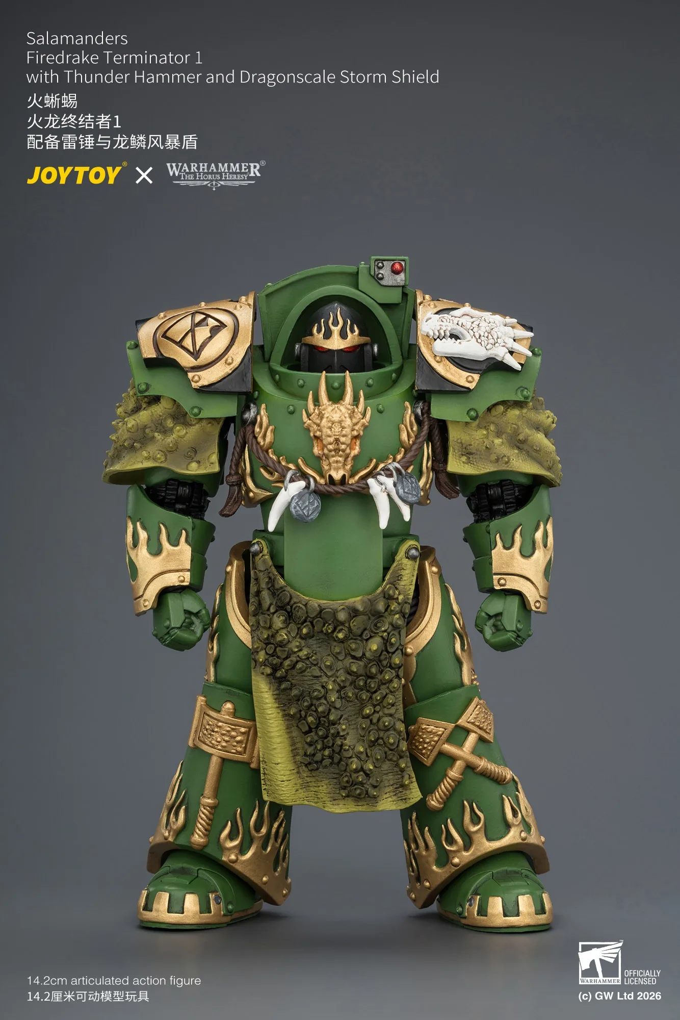 Фото 【Аксессуары】Фигурки JOYTOY Warhammer 1/18: Саламандры, Файрдрейк, Терминатор 1 с щитом 