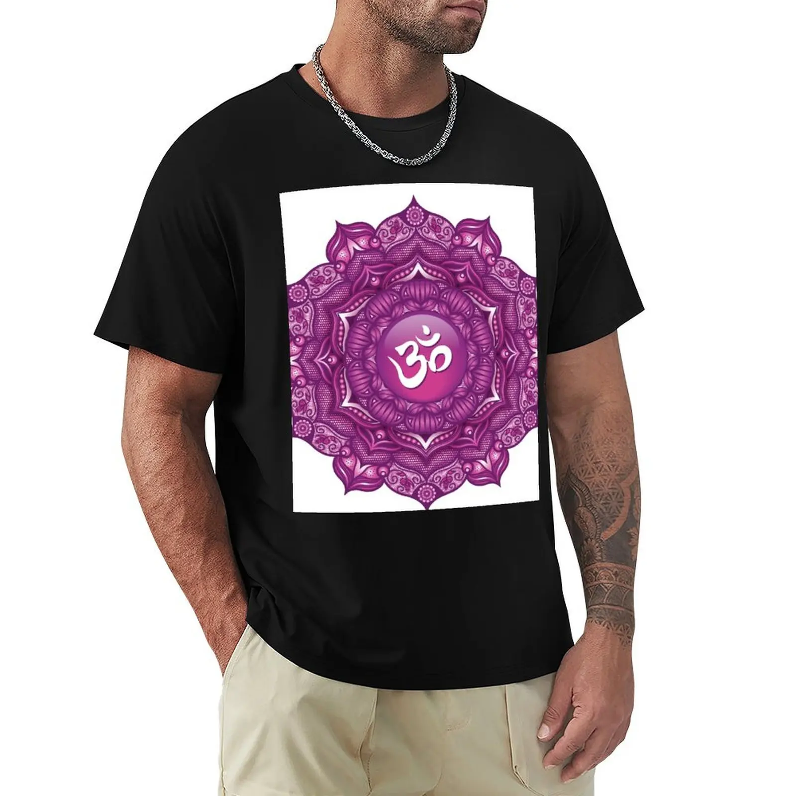 Crown Chakra Mandala-02 футболка OWBG летняя одежда простые рубашки футболки с рисунком