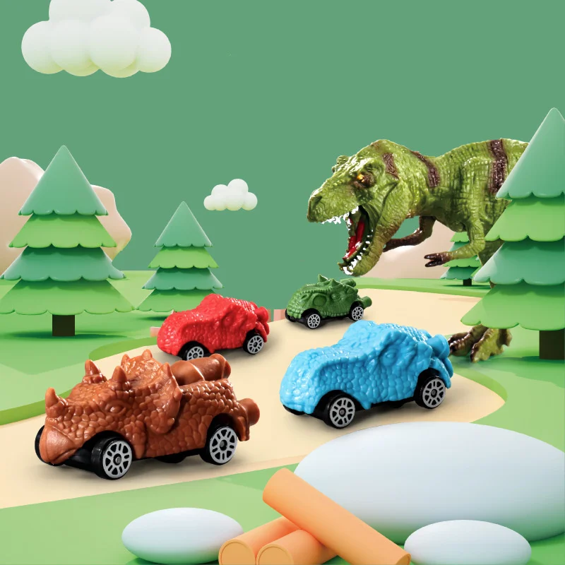 Электрический рельсовый путь динозавра игрушки-пазлы приключения с изгибом