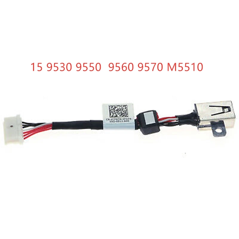 

Новый оригинальный коннектор постоянного тока для Dell XPS 15 9530 9550 9560 9570 M5510, разъем для кабеля P/N 0TPNTM DC30100O800