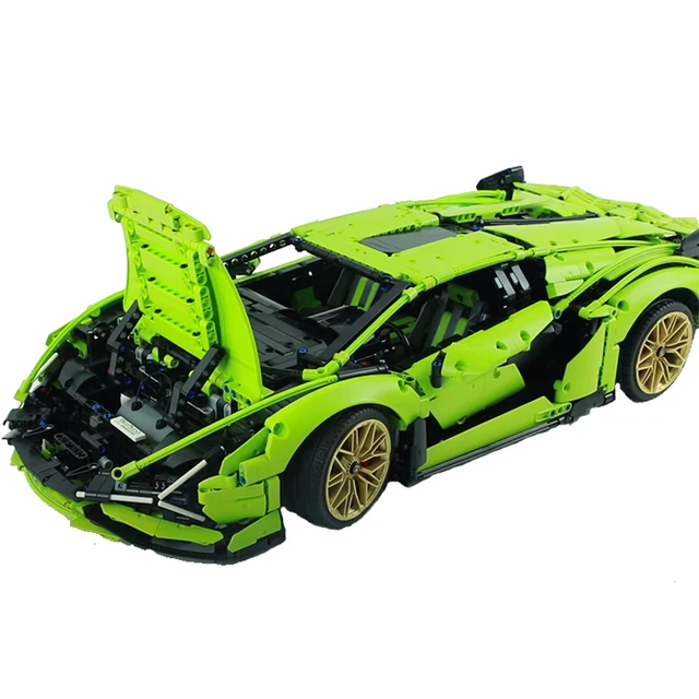 3696 Stück Bausteine Set Lamborghinis Sian FKP 37 High-Tech-Auto Supersport Rennwagen Kinderspiel zeug für Kinder Ziegel 4