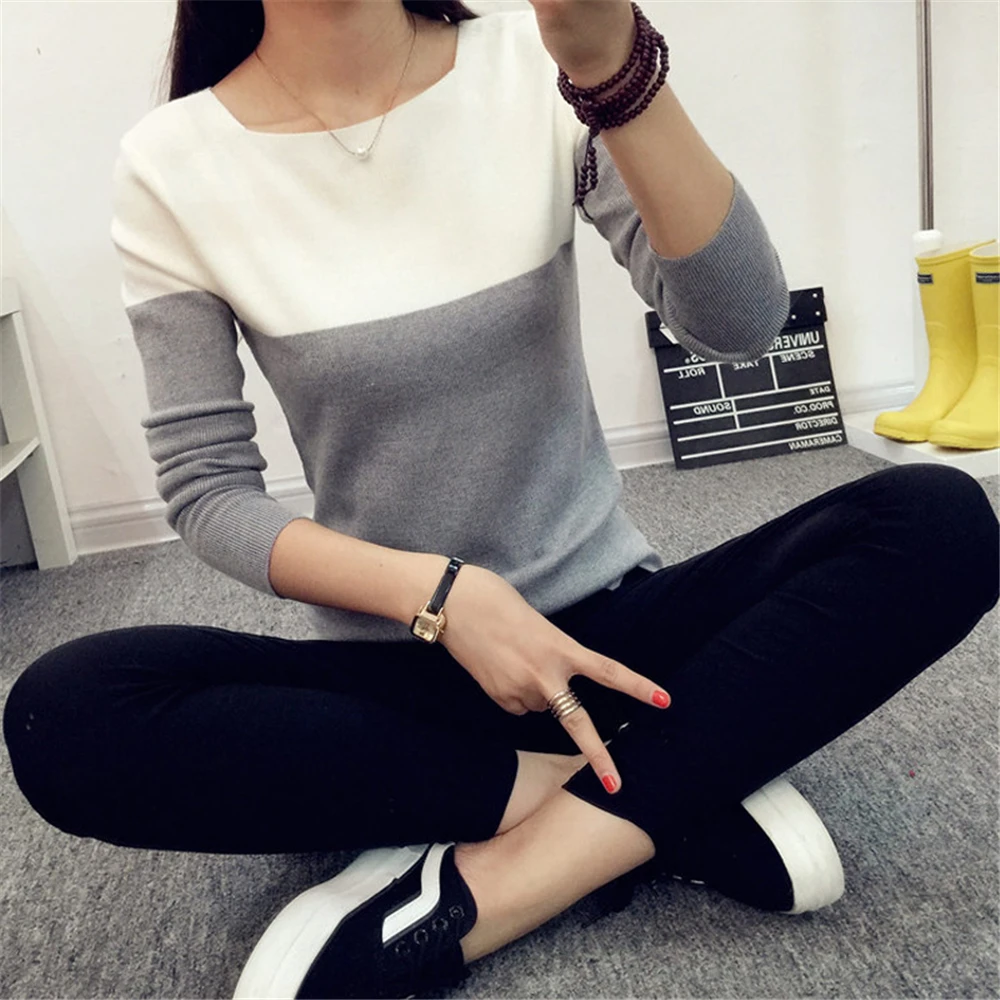 

And Pullovers Female Black Pink Tops Lady Knitwear Autumn Winter Sweater Women Knitted High Elastic Jumper Women Sweaters