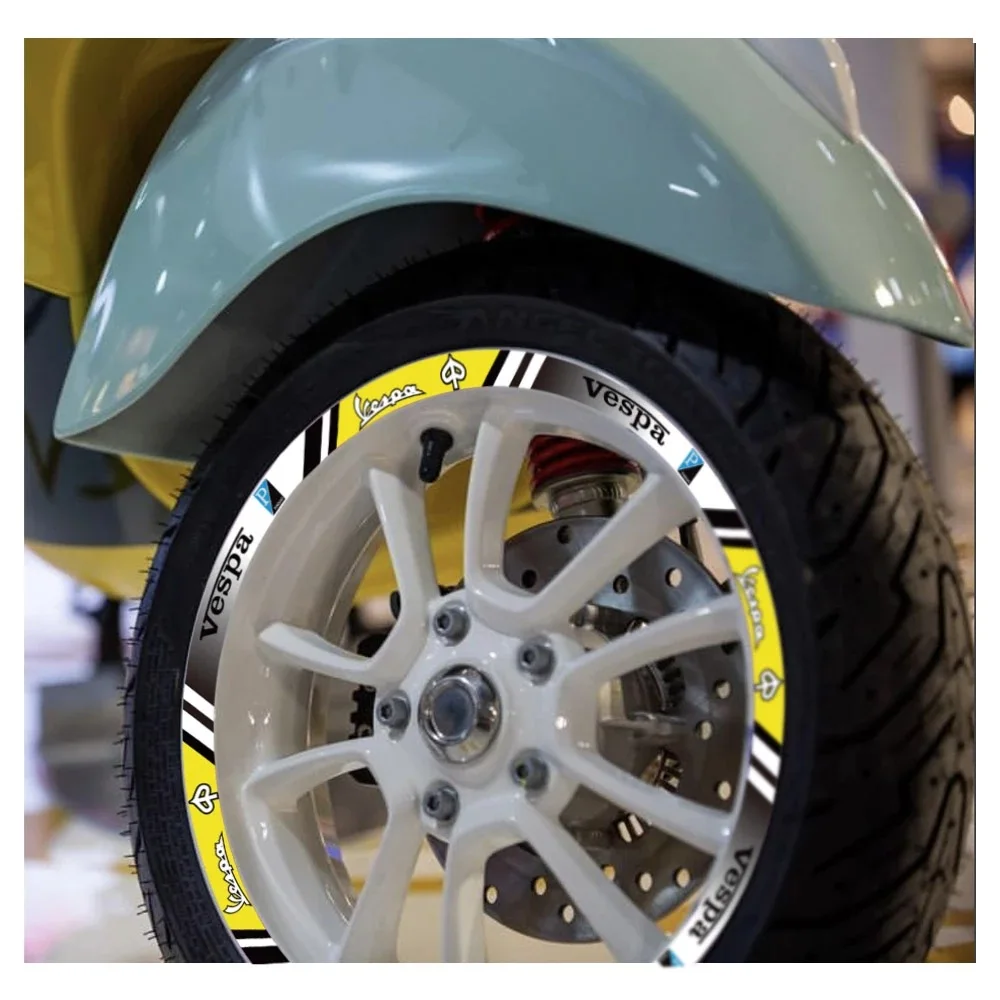 Наклейка на колесо для piagjo Vespa GTS GTV 250 300 Sprint50 150 светоотражающая наклейка обод -