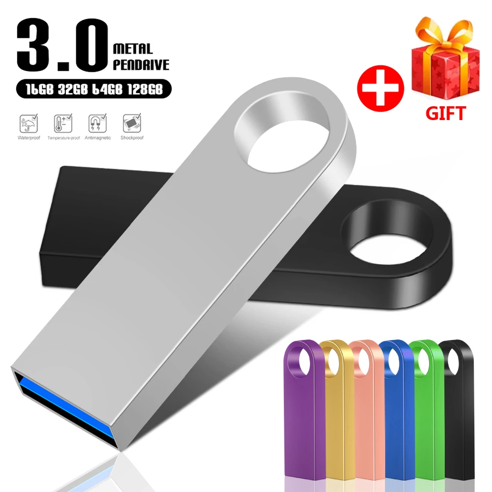 

Metal USB3.0 Flash Drive waterproof usb pen drive 128GB 64GB 32GB 16GB 8GB memoria stick 3.0 custom logo photography Gifts