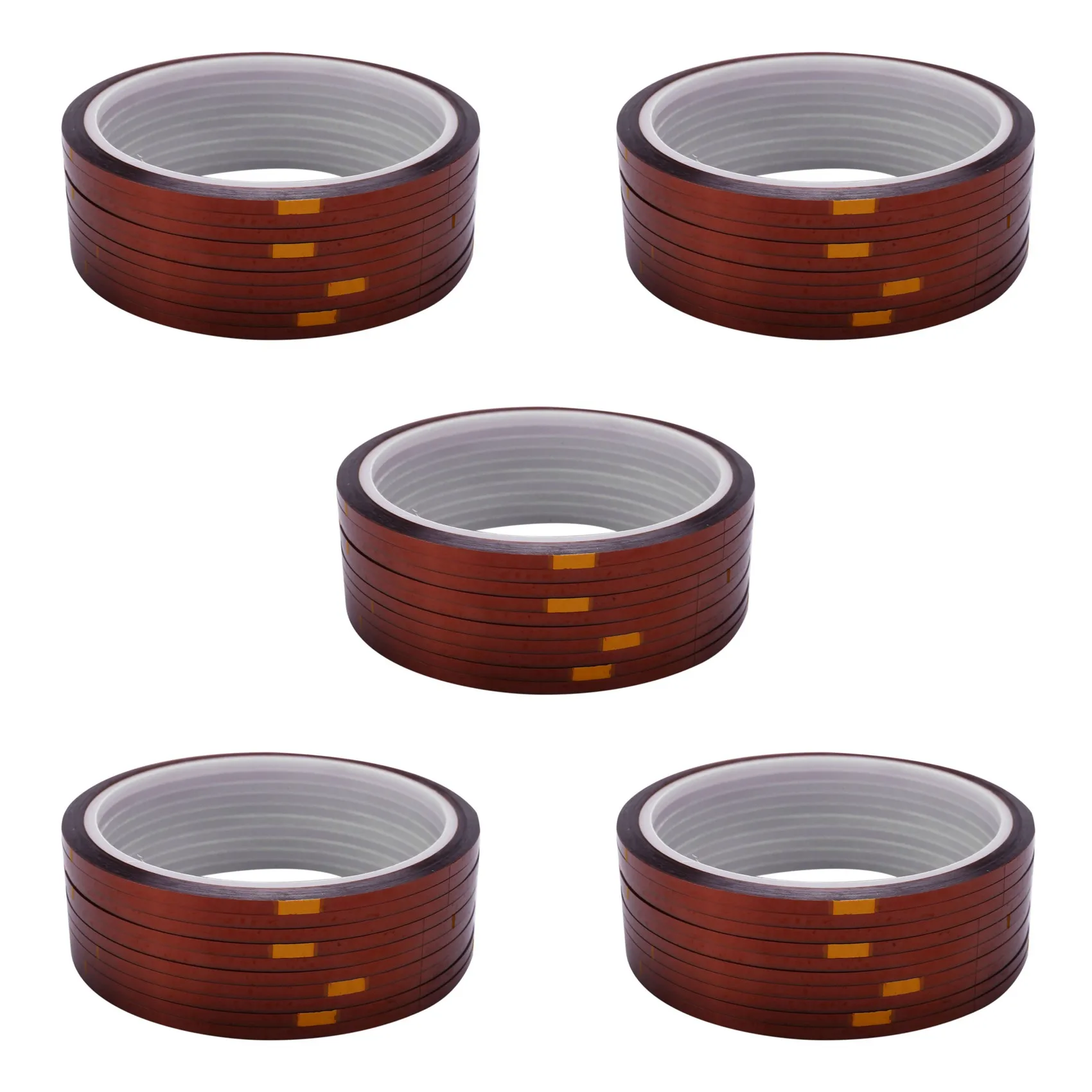 

50 Rolls 33Mx3mm Heat Resistant Heat Temperature Adhesive Tape Sublimation Mug Tape,Brown Color