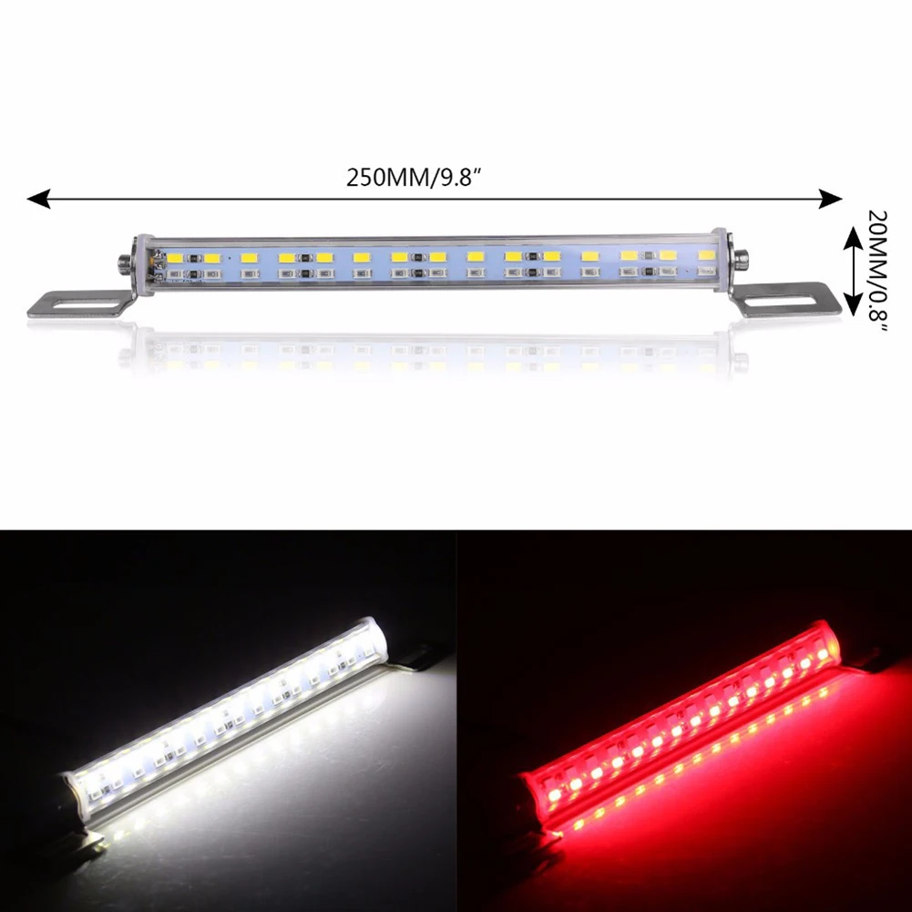 

12V Car Backup Light Bar Dual LED Light License Plate Lamp Strip Brake Light Rear Reverse Lamp LED Car License Plate Light Bar