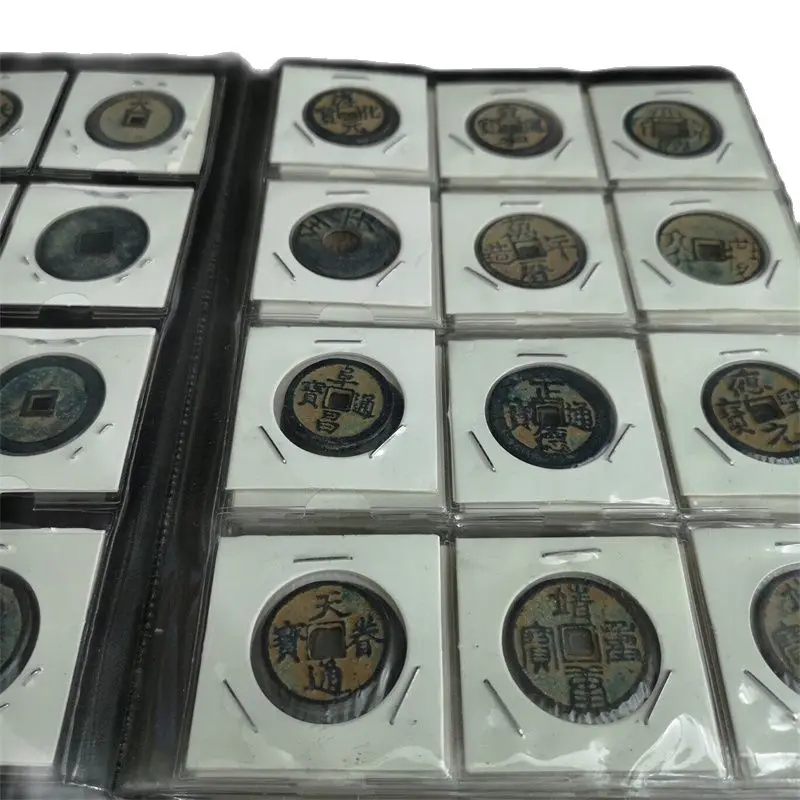 

Собирайте монеты со старыми медными монетами, 120 Монеты, установленные в громкости из сельской местности, Пекинская старая вещь