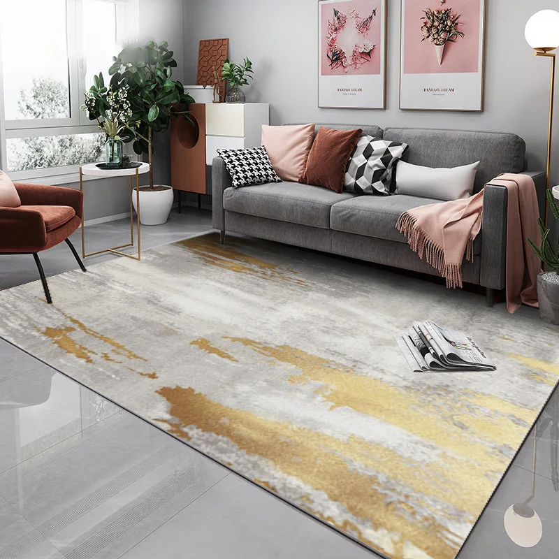 

Light Luxury Living Room Carpet Large Area Sofa Tea Table Floor Rug Children Floor Rugs Household Bedroom Carpets Home Decor Mat