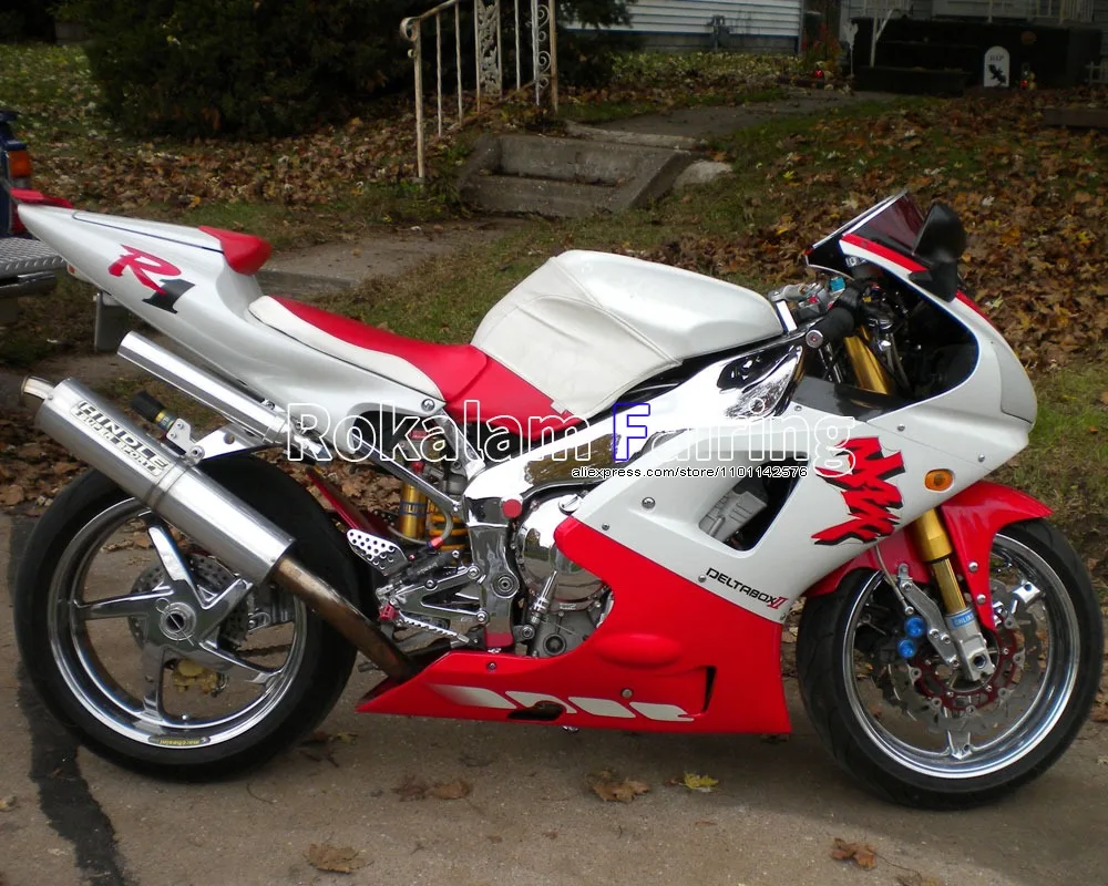 

Aftermarket YZF1000 98 99 R1 Fairing Kit For Yamaha YZF R1 1998 1999 YZF-R1 Red White ABS Body Kit (Injection molding)