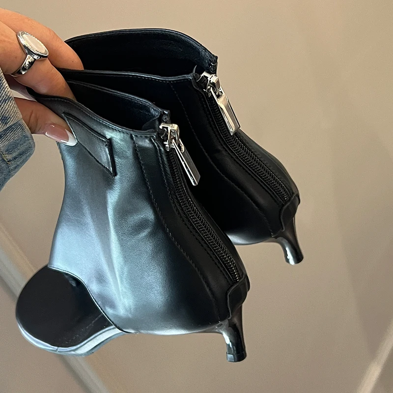 Туфли-лодочки женские на тонком высоком каблуке элегантные шлепанцы сланцы