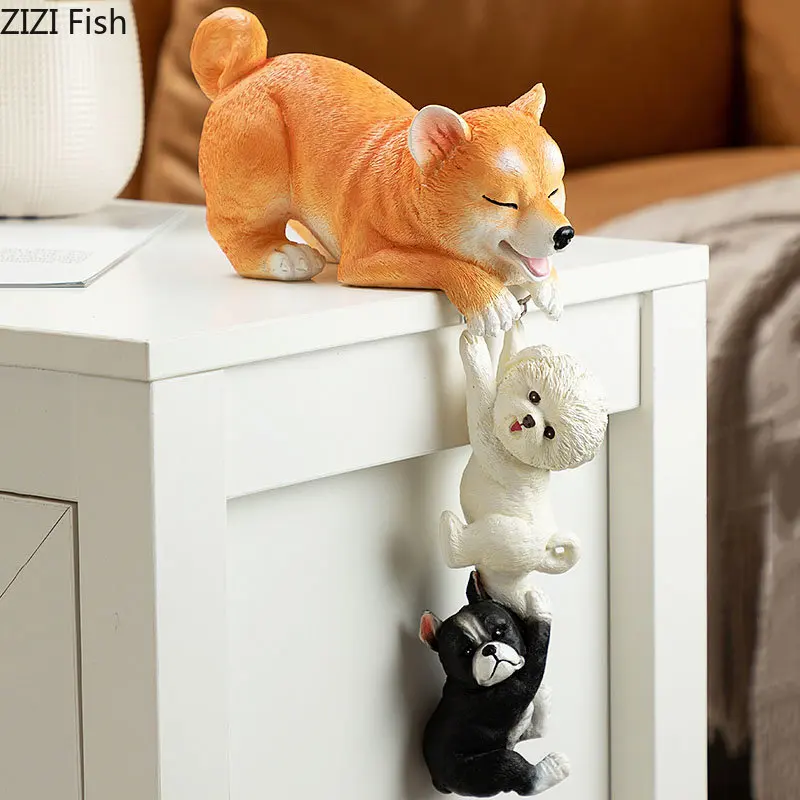 

Cute Simulated Dog Storage Ornaments Trays Decorative Desk Decoration Crafts Separate Organizer Box Lovely Dog Storage Boxes