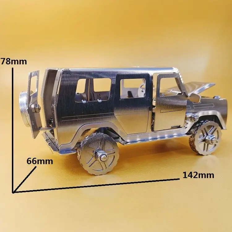 

Mercedes Benz большой G Жесткий автомобиль из нержавеющей стали для пересеченной местности, статические ремесла, модели, металлические игрушки, у...