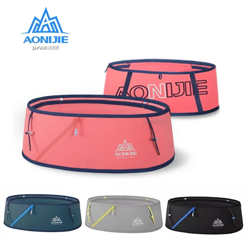 

AONIJIE W8101 Hydration Running Belt Waist Pack Travel Money Bag Trail Marathon Gym Workout Fitness Mobile Phone Holder