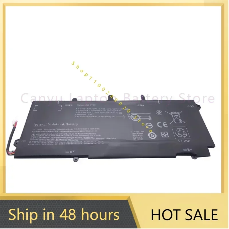 2024 Новый аккумулятор BL06XL для HP EliteBook Folio 1040 G0 G1 G2 серии BL06 HSTNN-DB5D HSTNN-W02C 722236 -171
