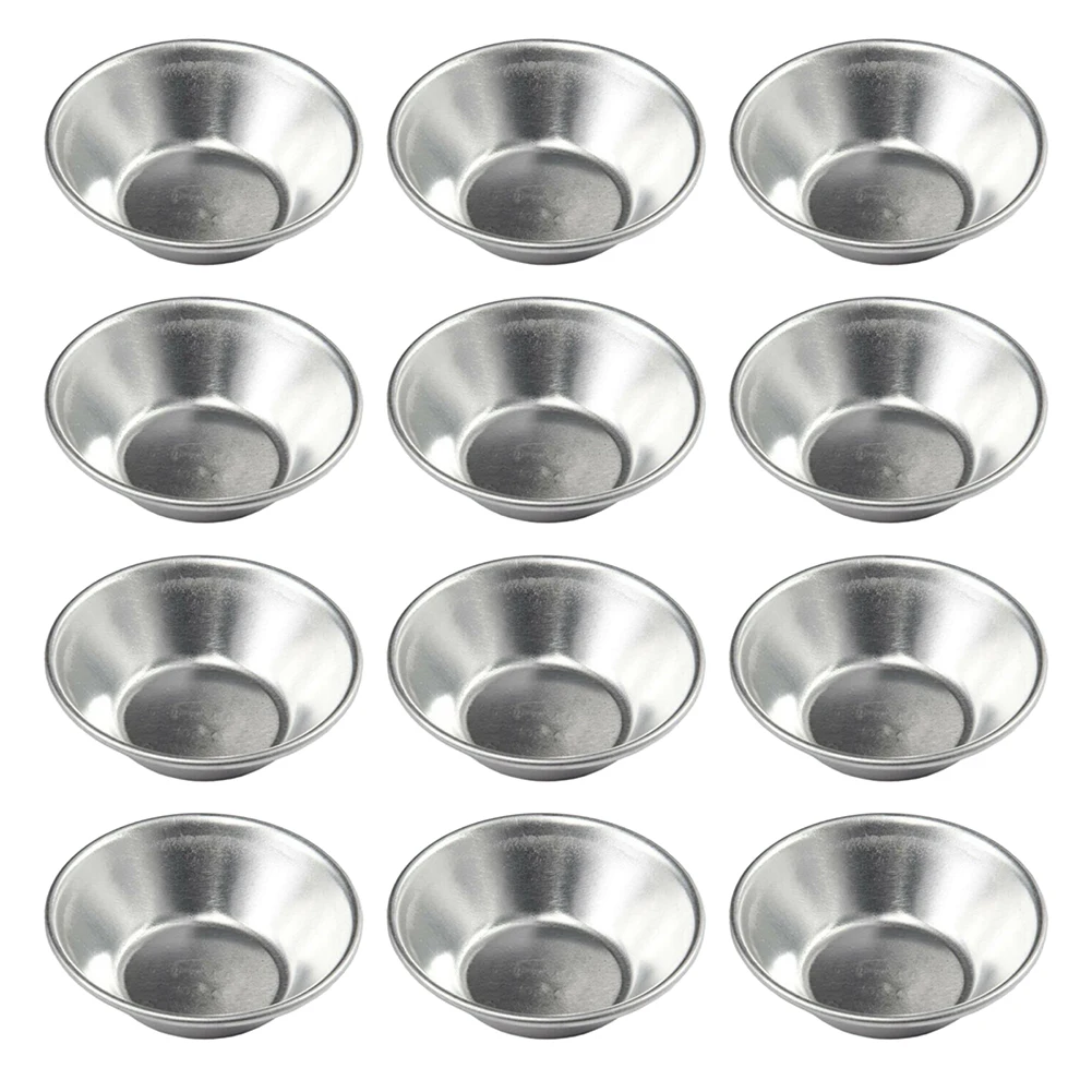 

12pcs Baking Cup Home Kitchen Dessert Pan Egg Tart Mold Aluminum Alloy Non Stick