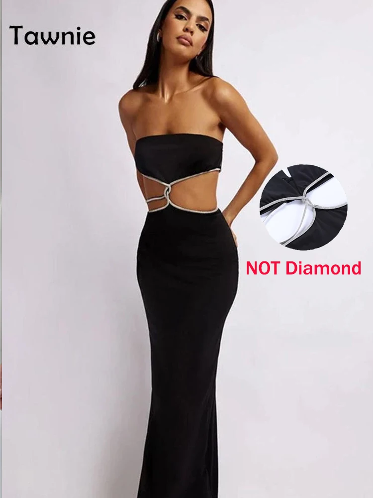 Женское платье без бретелек Tawnie летнее ажурное средней длины Клубные костюмы с