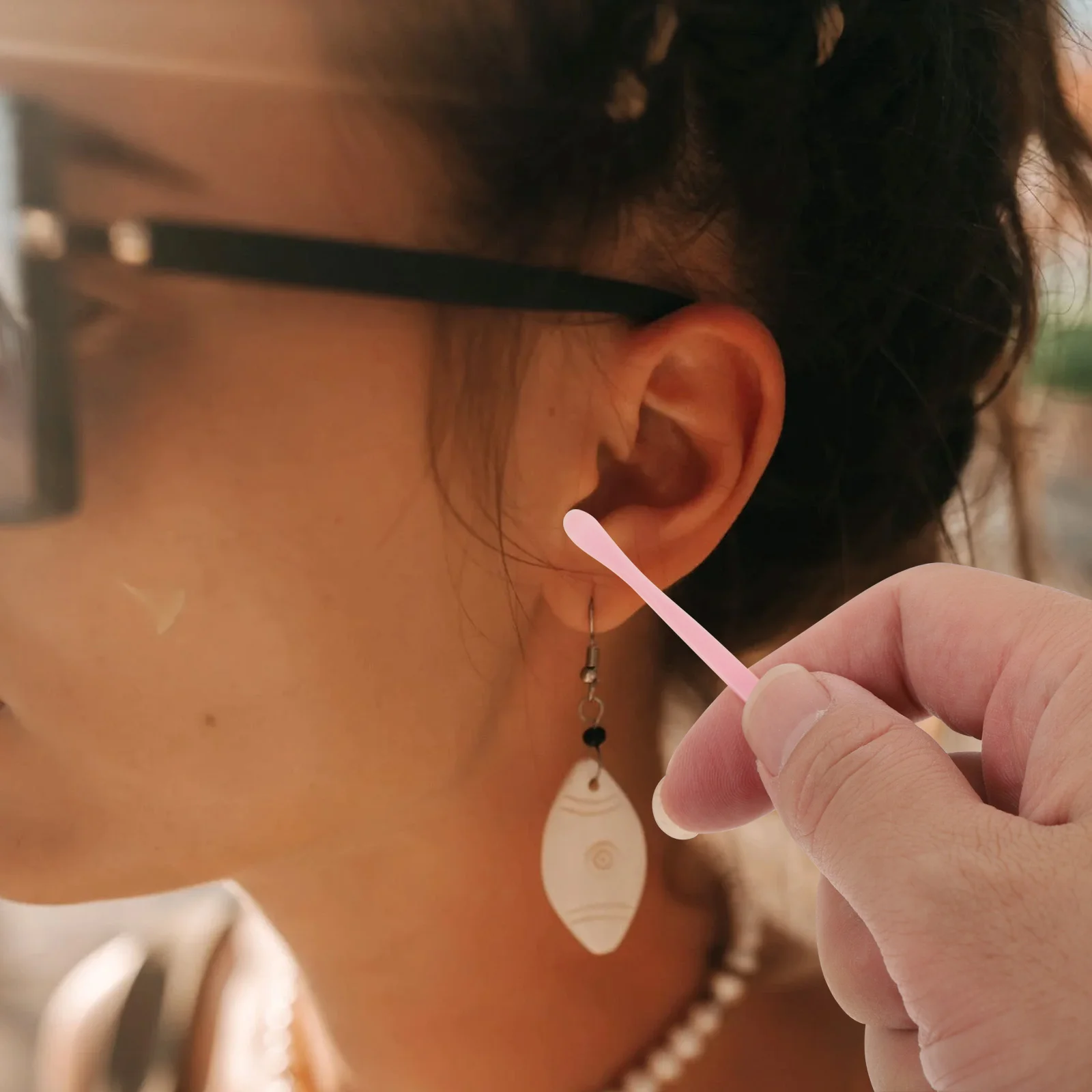 100 шт. одноразовые пинцеты для ушей палочки парикмахерской удочки путешествий