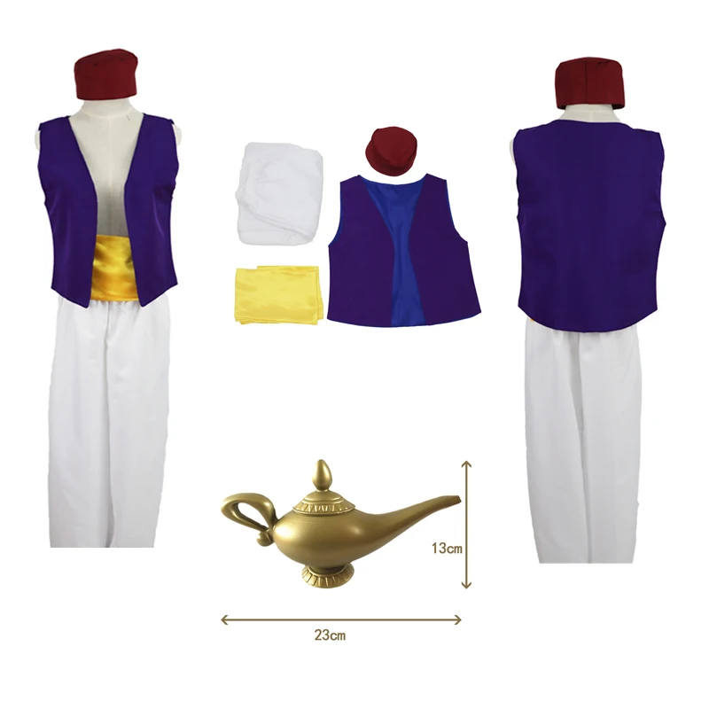 Мифический костюм Аладина для косплея взрослых на Хэллоуин карнавал ролевые