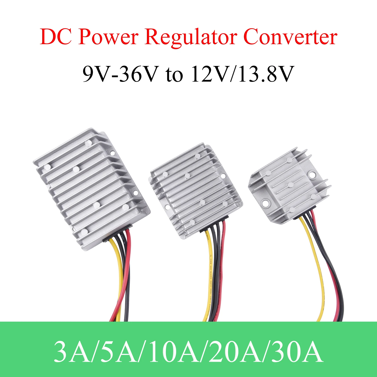 

Преобразователь мощности постоянного тока 9 В-36 В в 12 В/13,8 В 3A 5A 10A 20A 30A Стабилизатор понижающего напряжения Автомобильный источник питания Модуль для автомобиля