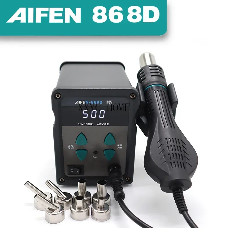 AIFEN-868D Stasiun Udara Panas 700W LED Digital Solder Besi Pematrian Ulang Pistol для Perbaikan Pengelas