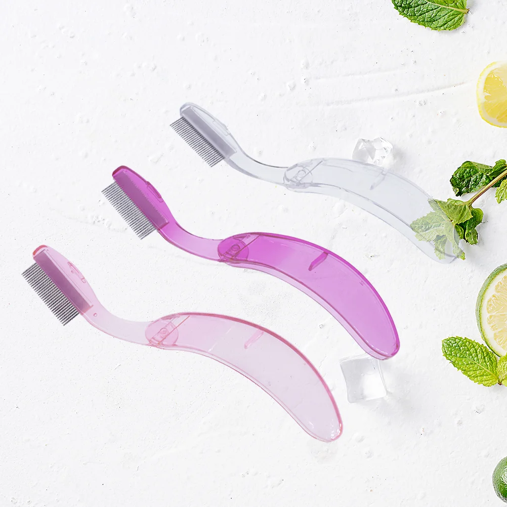 

Makeup Brush Comb Eyelash Lash Metal Folding Curved Comb 1PCS