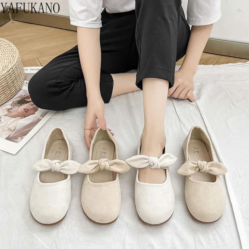 

Women Flats Mary Janes Shoes Lace Bowtie Princess Shoes Round Toe Boat Shoes Female Shoes Shallow zapatos mujer Autumn