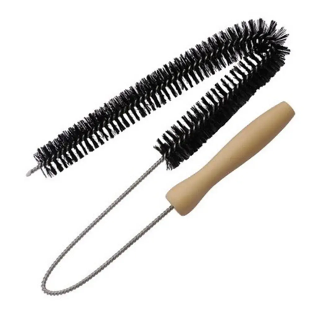 

Длинная щетка для очистки водопроводной трубы с деревянной ручкой