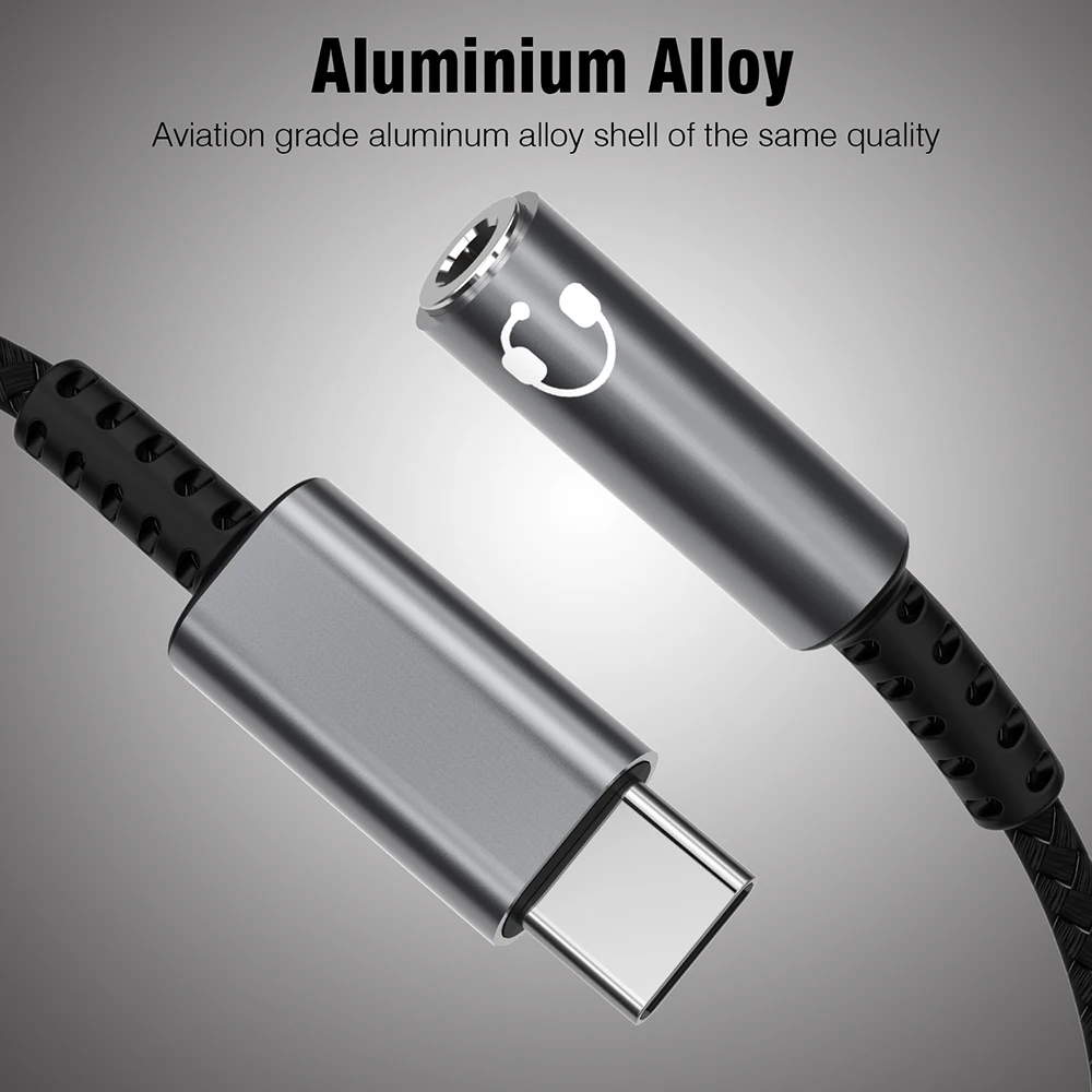 

Type C To 3 5mm Earphone Jack Aux To Usb Type C Headphone Extension Adapte 3.5 Jack Audio Cable For Samsung Google Phone Speaker