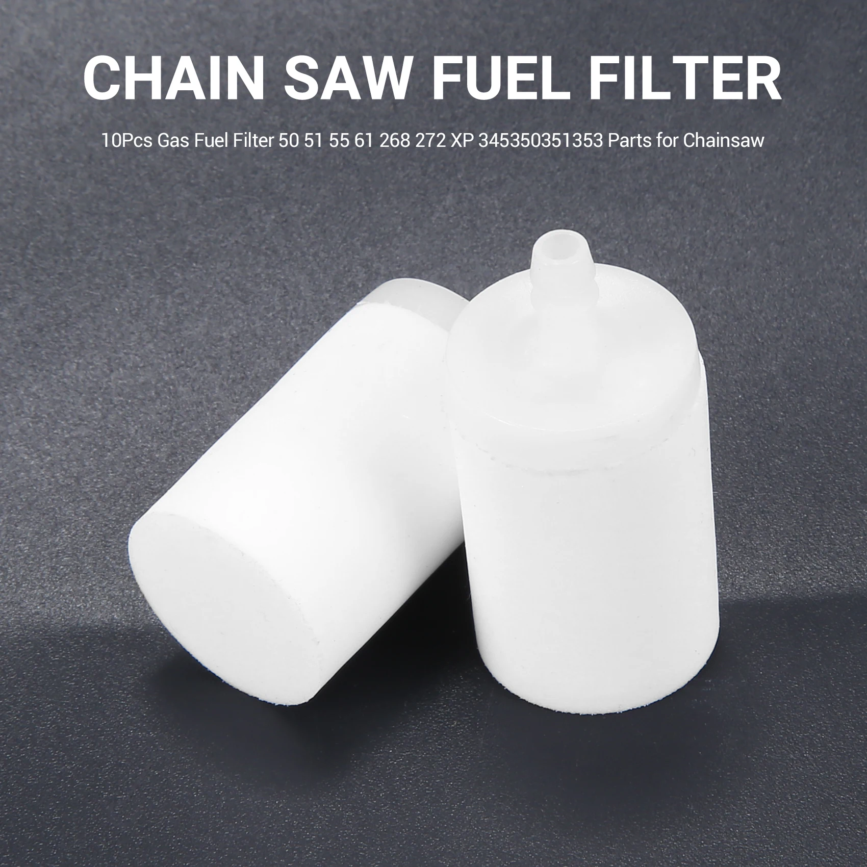 10 шт. газовый топливный фильтр 50 51 55 61 268 272 XP 345350351353 Запчасти для бензопилы Husqvarna