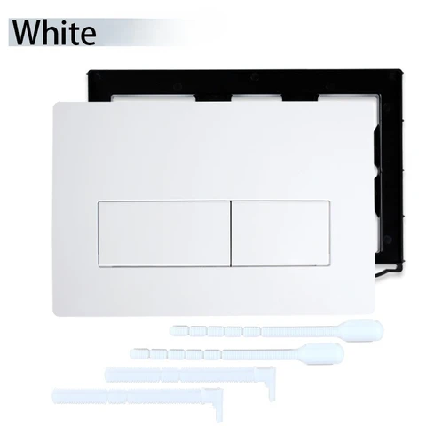 Белый двойной привод смыва, кнопки для унитаза, скрытые настенные баки, каналы для смыва, запасная часть для ванной комнаты Sigma