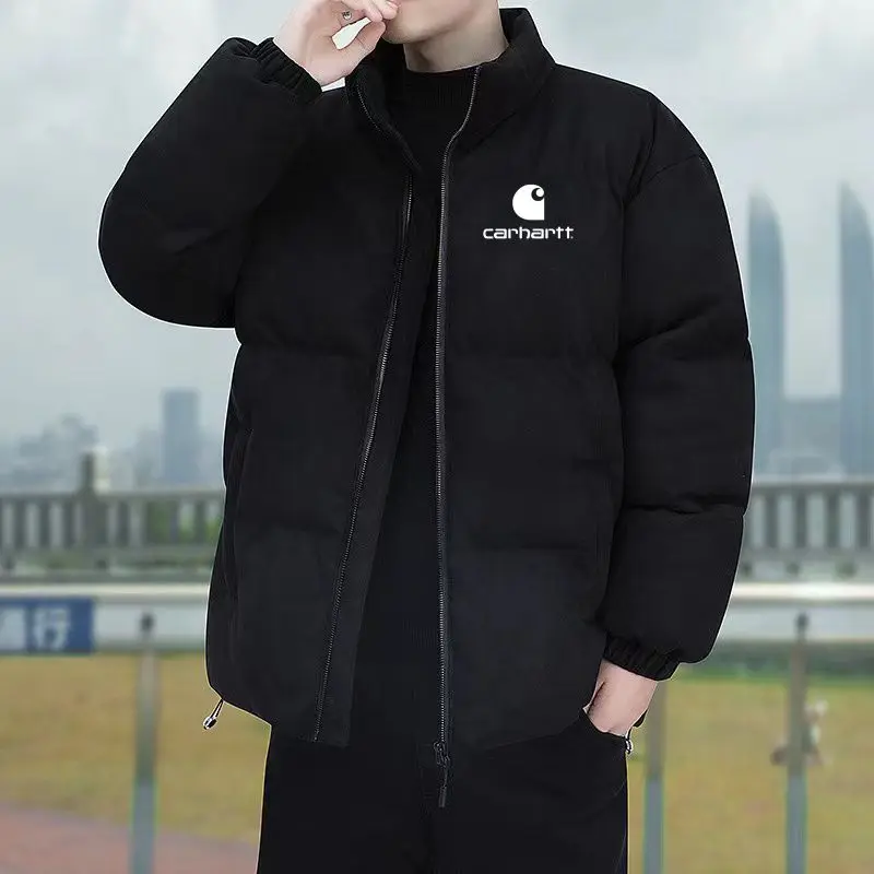 

New Winter Men Warm Puffer Jackets Thick Parkas Casual Men Padded Down Outwear Zipper Long Sleeve fashion Outdoor Coat