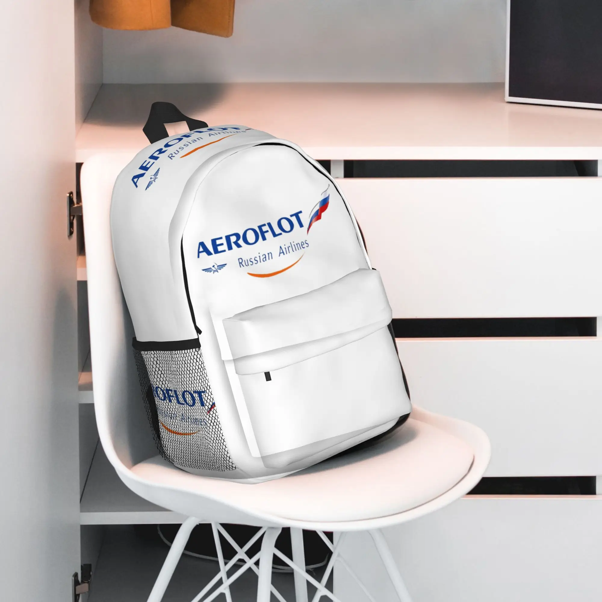Фото Рюкзак Aeroflot Aviation Russe Pilote Aerospace Aviateur, хит продаж, повседневный рюкзак для мальчиков и девочек, школьная сумка, сумка через плечо №4