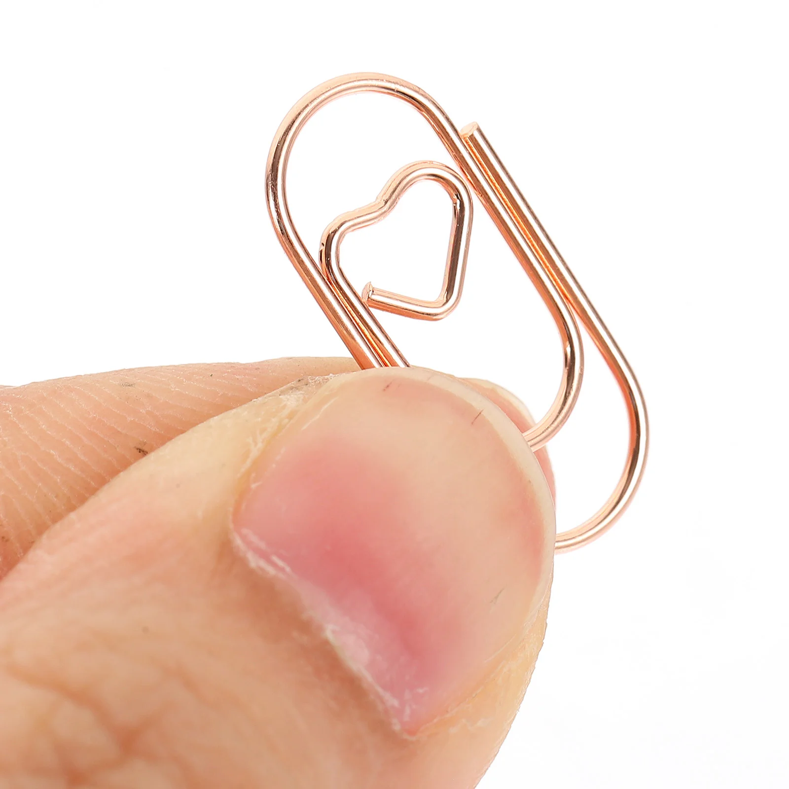 

100Pcs Creative Clips Flexible Clips Home Office Knitting Clips Reading Book Marking Clips Paper Stationery