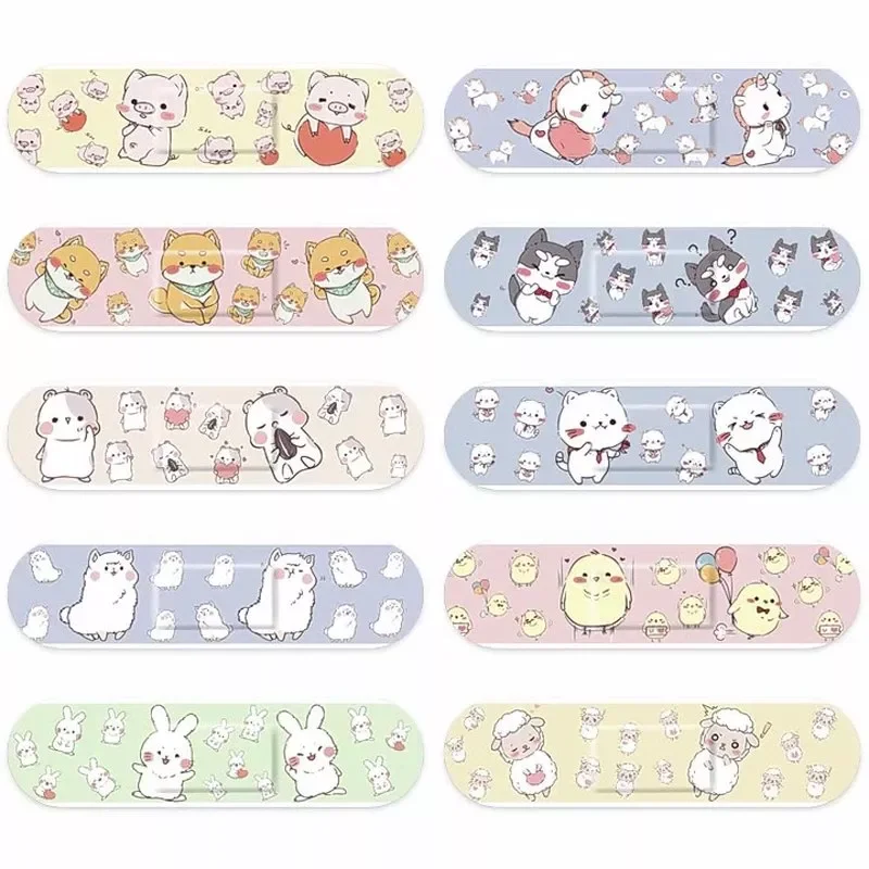 

120pcs/lot Cartoon Animal Pattern Patch Waterproof Band Aid Adhesive Bandage Plasters Breathable Wound Dressing Patch Woundplast